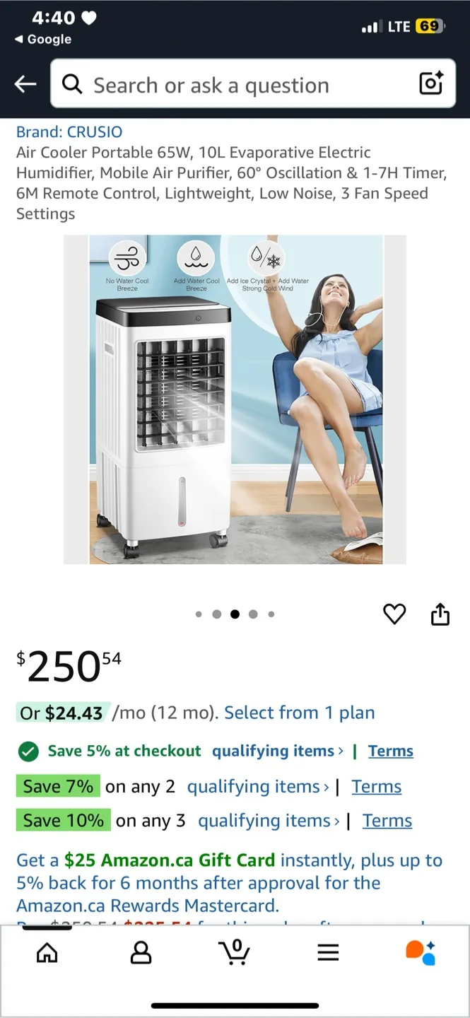 Portable Air Conditioner (New) thumbnail