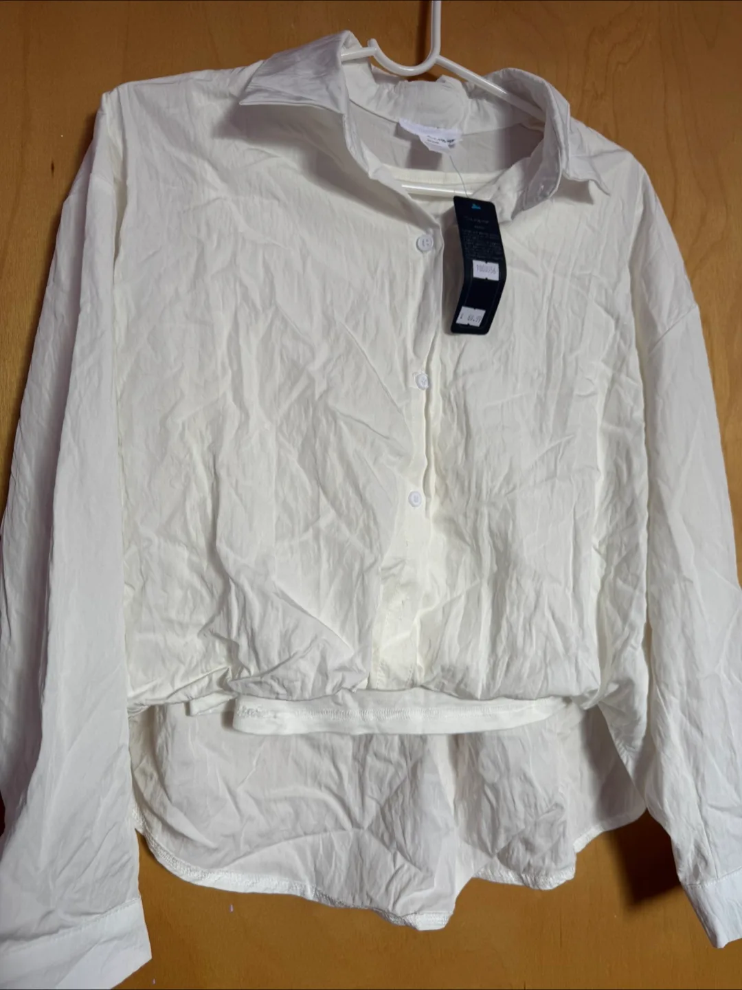 2 in 1 White Long Sleeve Button Down Shirt thumbnail