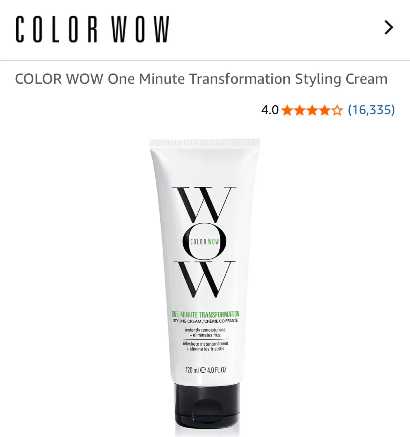 COLOR WOW One Minute Transformation Styling Cream thumbnail