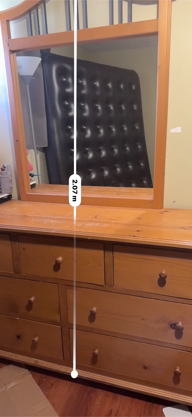 Wooden Dresser with Mirror + Nightstand – $100 for Both 🇨🇦 - photo 2