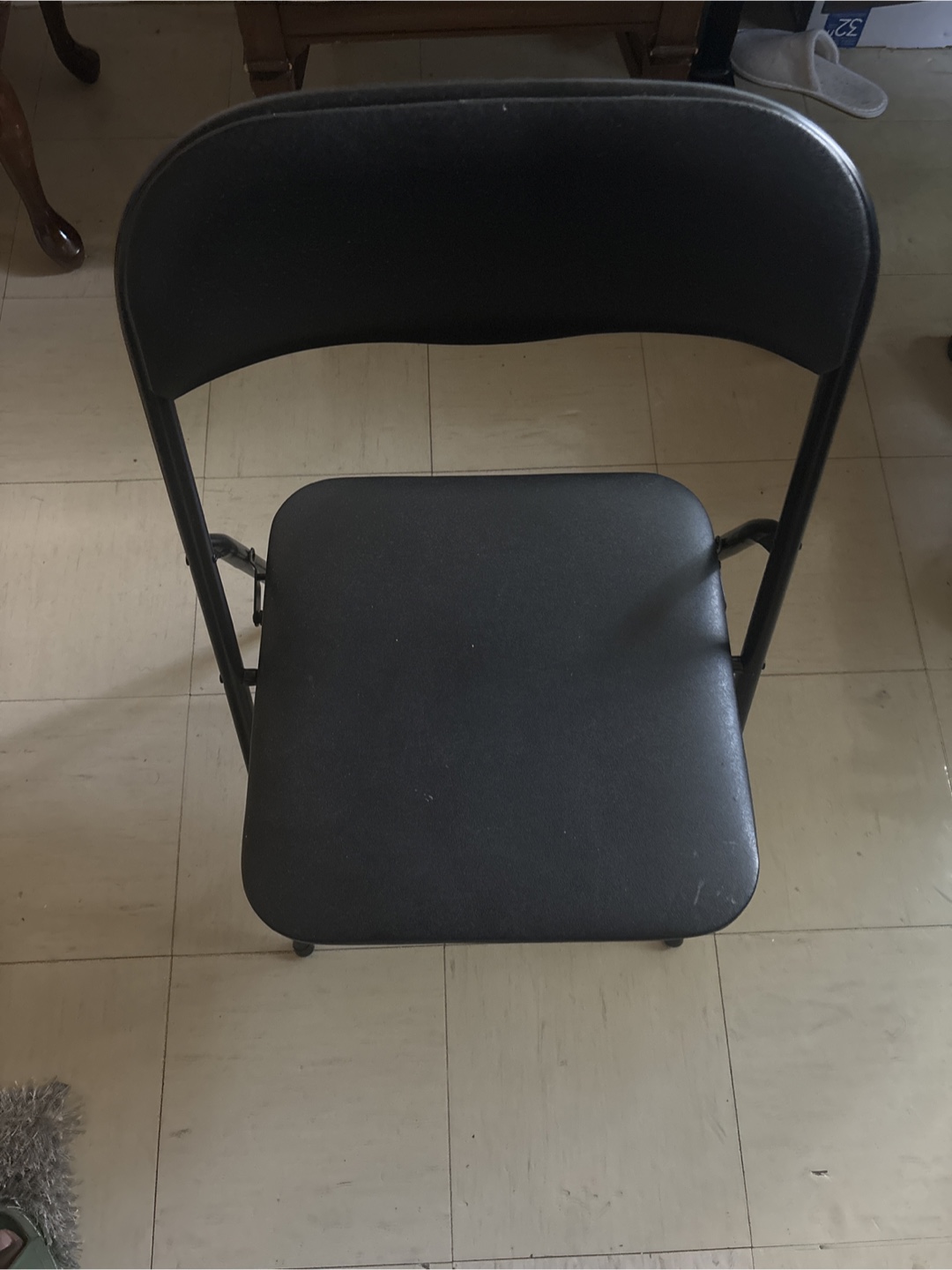 2 Black Folding  Walmart Chairs - photo 2