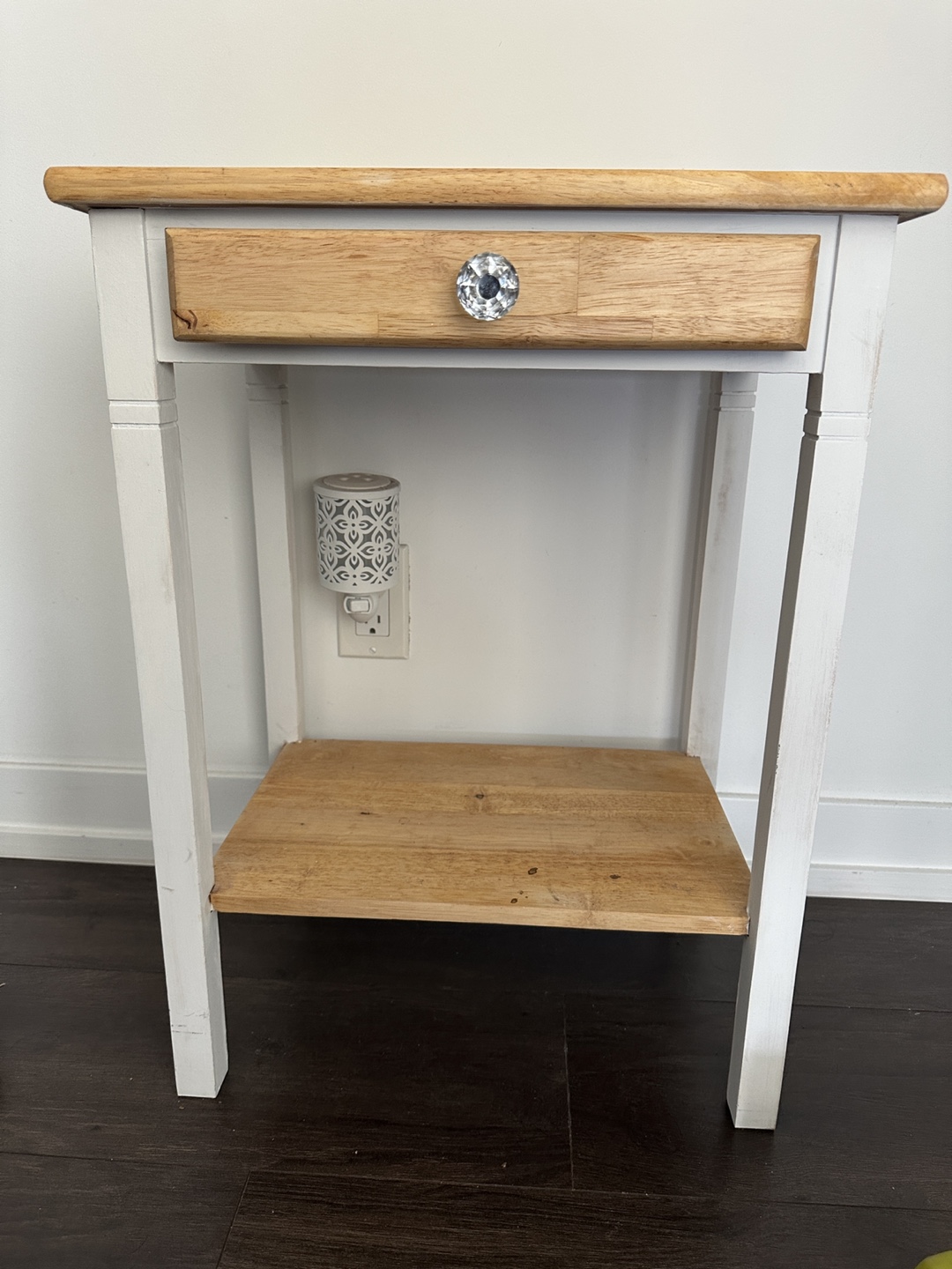 Wooden Side Table with Drawer - photo 2