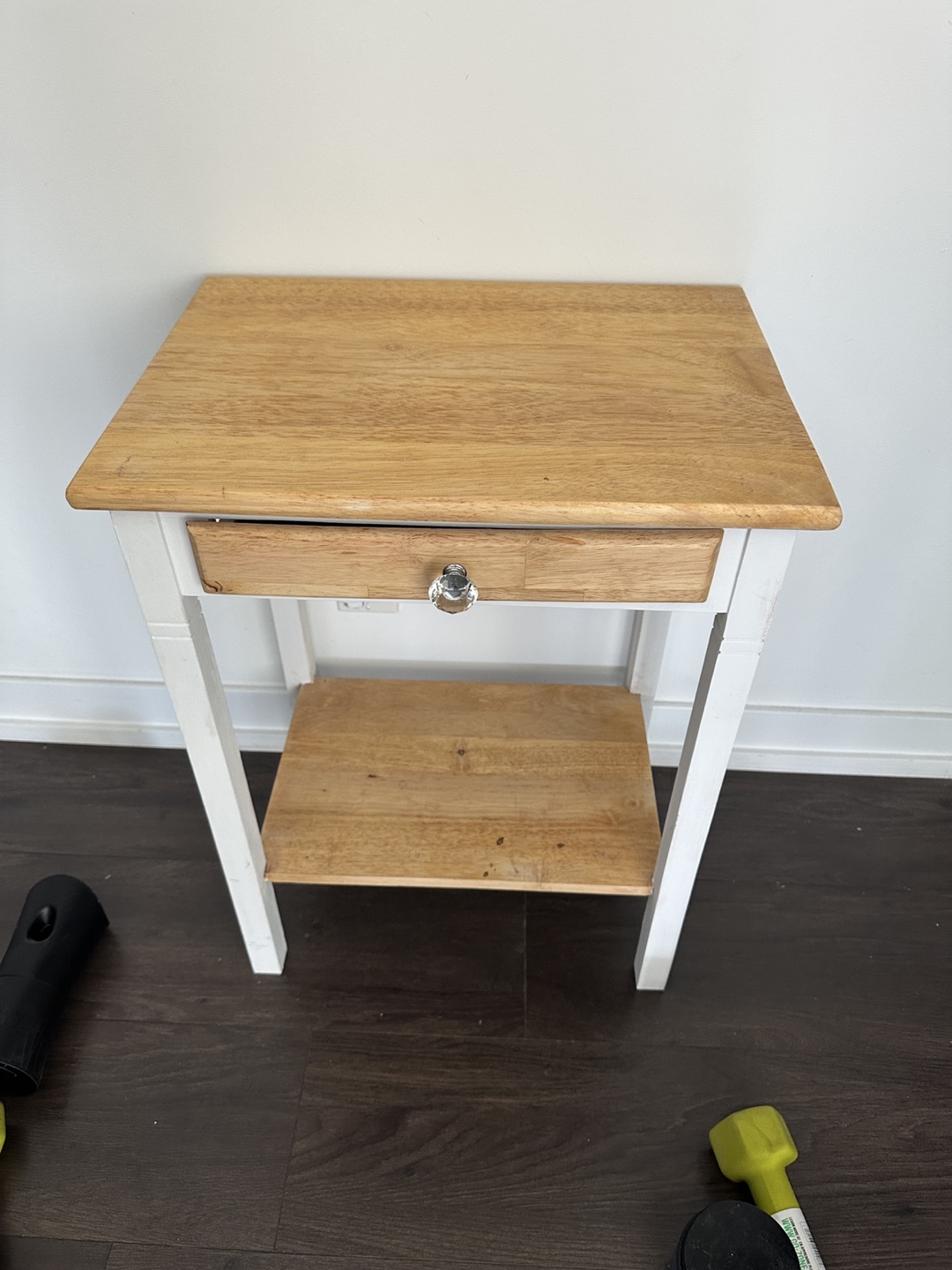 Wooden Side Table with Drawer