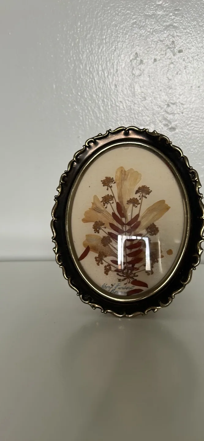 Vintage Framed Pressed Flower Art thumbnail