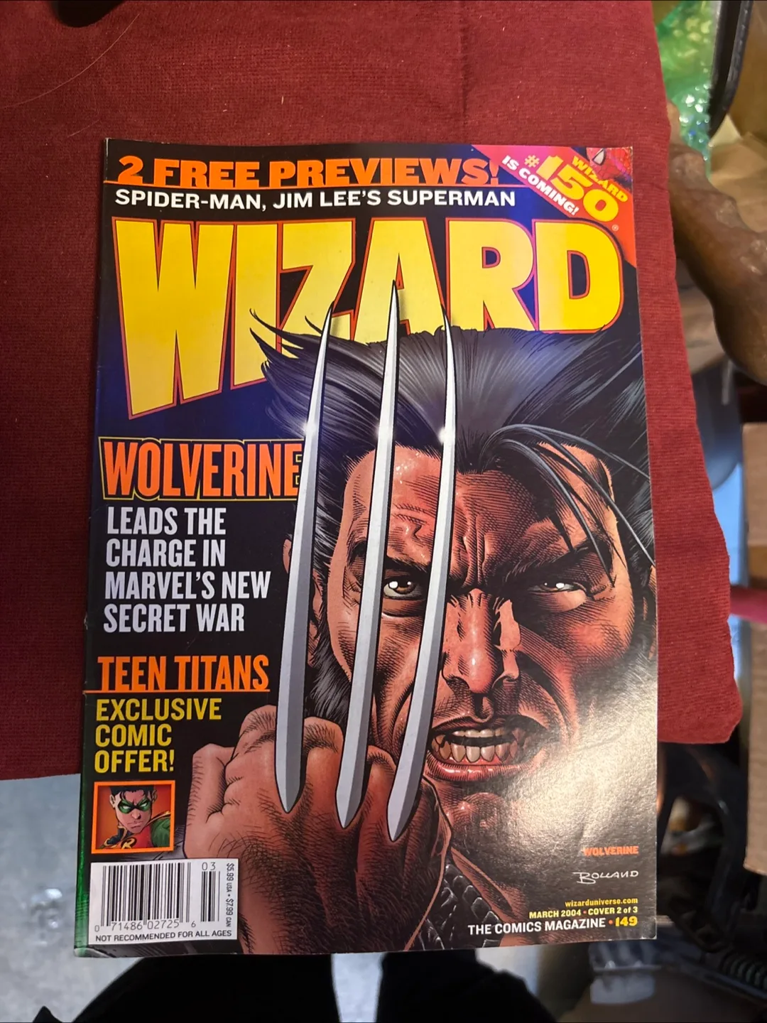 Wizard Magazine #149 - Wolverine Cover thumbnail