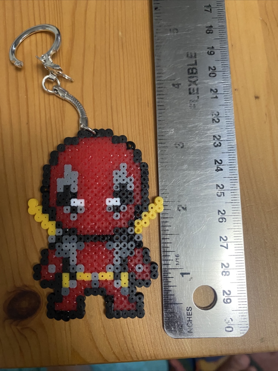 Handmade Perler Bead Keychains - Hello Kitty, Mario, Deadpool - photo 3
