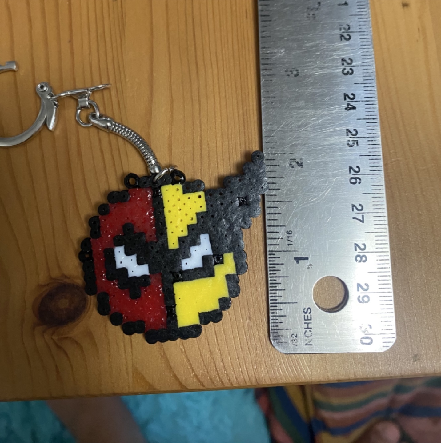 Handmade Perler Bead Keychains - Hello Kitty, Mario, Deadpool - photo 2