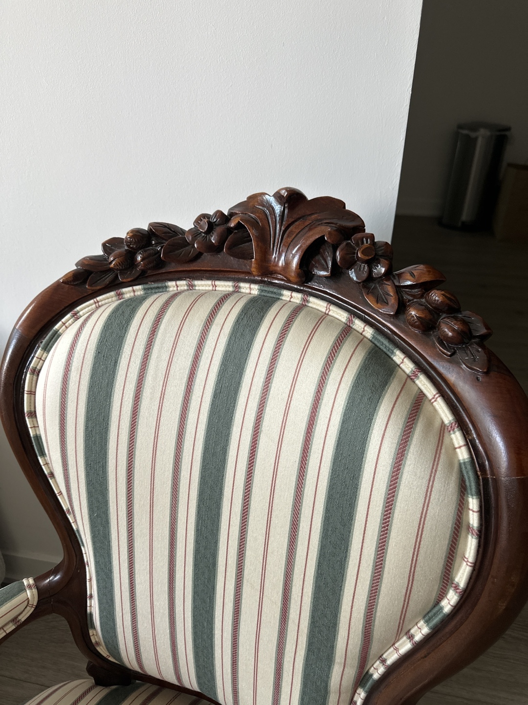 Antique Striped Accent Chair - photo 2