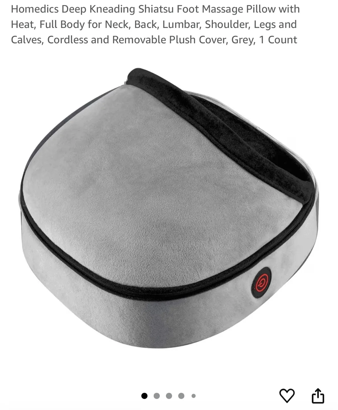 HoMedics Deep Kneading Shiatsu Foot Massager Pillow thumbnail
