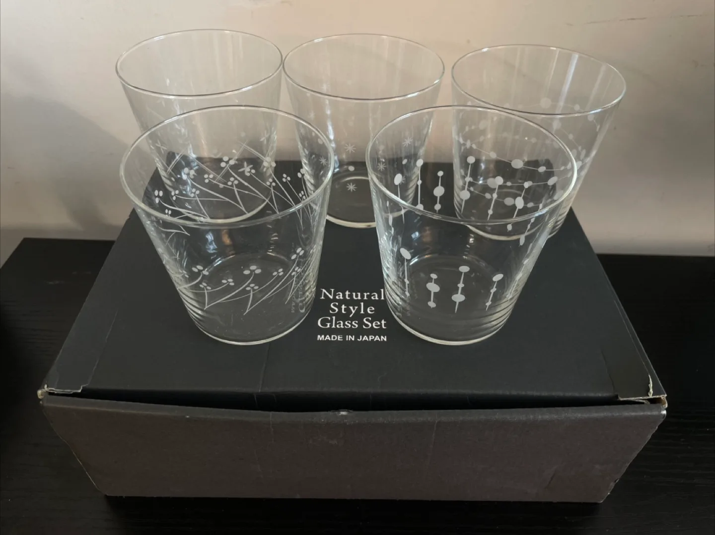 NEW AUTHENTIC Japanese Natural Style Glass Set thumbnail