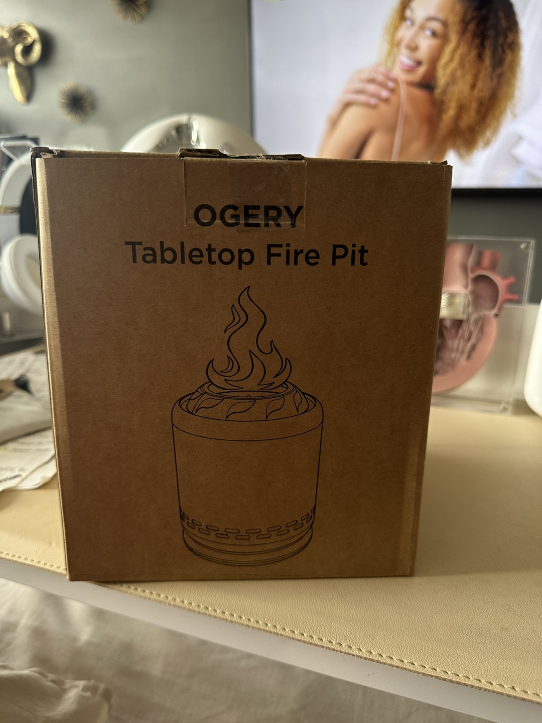 OGERY Stove Table Top Fire Pit with Stand