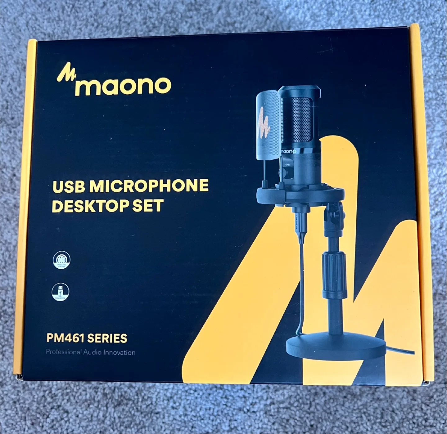 Maono PM461 USB Microphone Desktop Set - New in Box! thumbnail