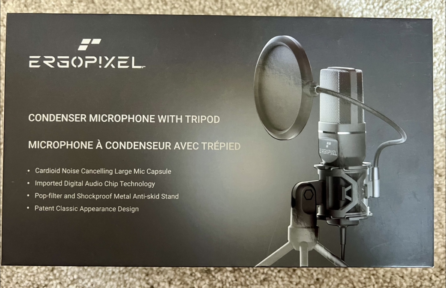 Ergopixel Condenser Microphone with Tripod - New in Box
