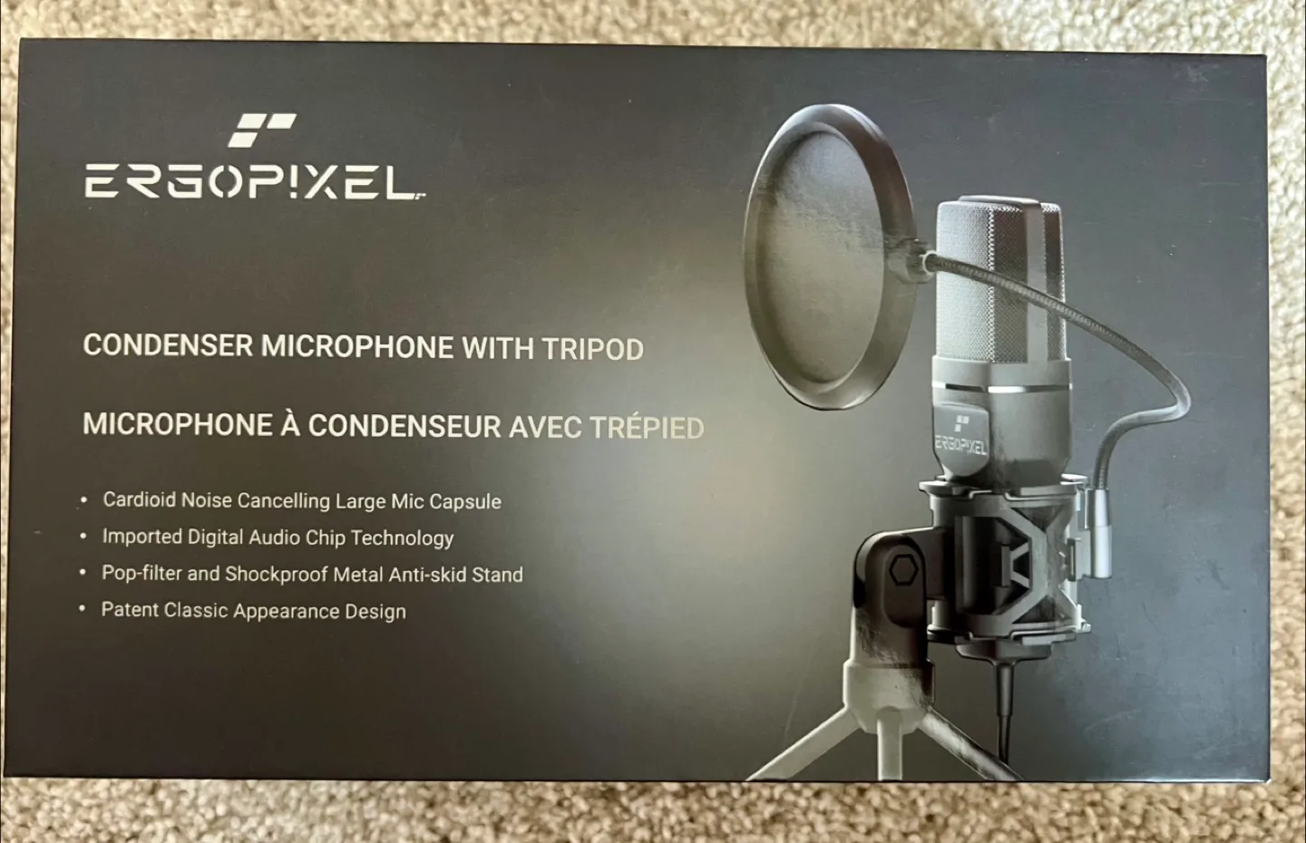 Ergopixel Condenser Microphone with Tripod - New in Box thumbnail