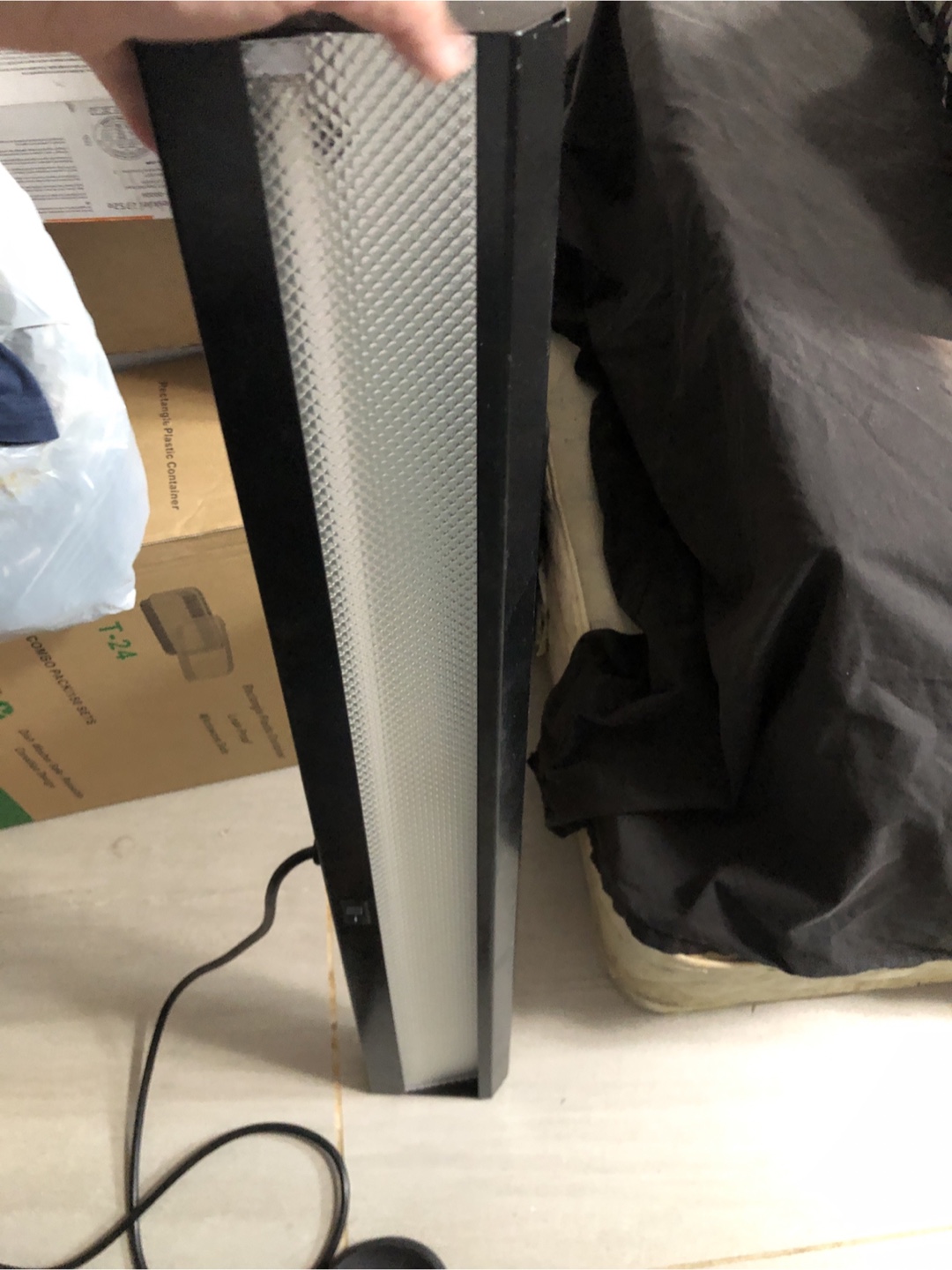 Black Fluorescent Shop Light