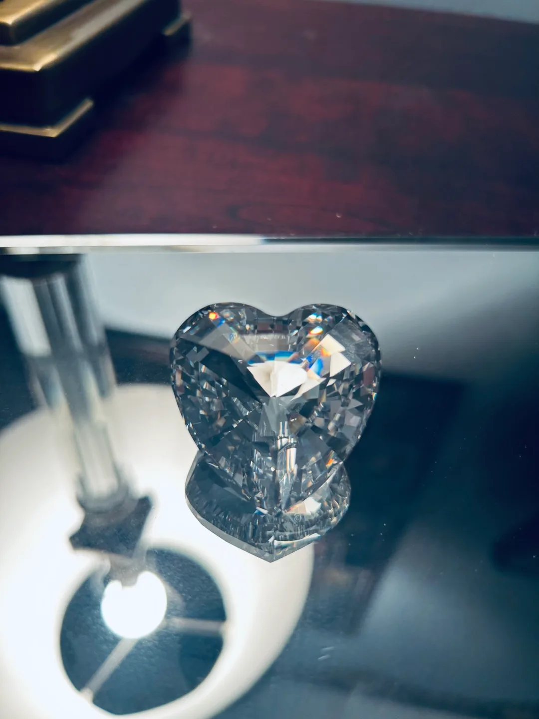 Heart Shaped Crystal Figurine Swarovski thumbnail