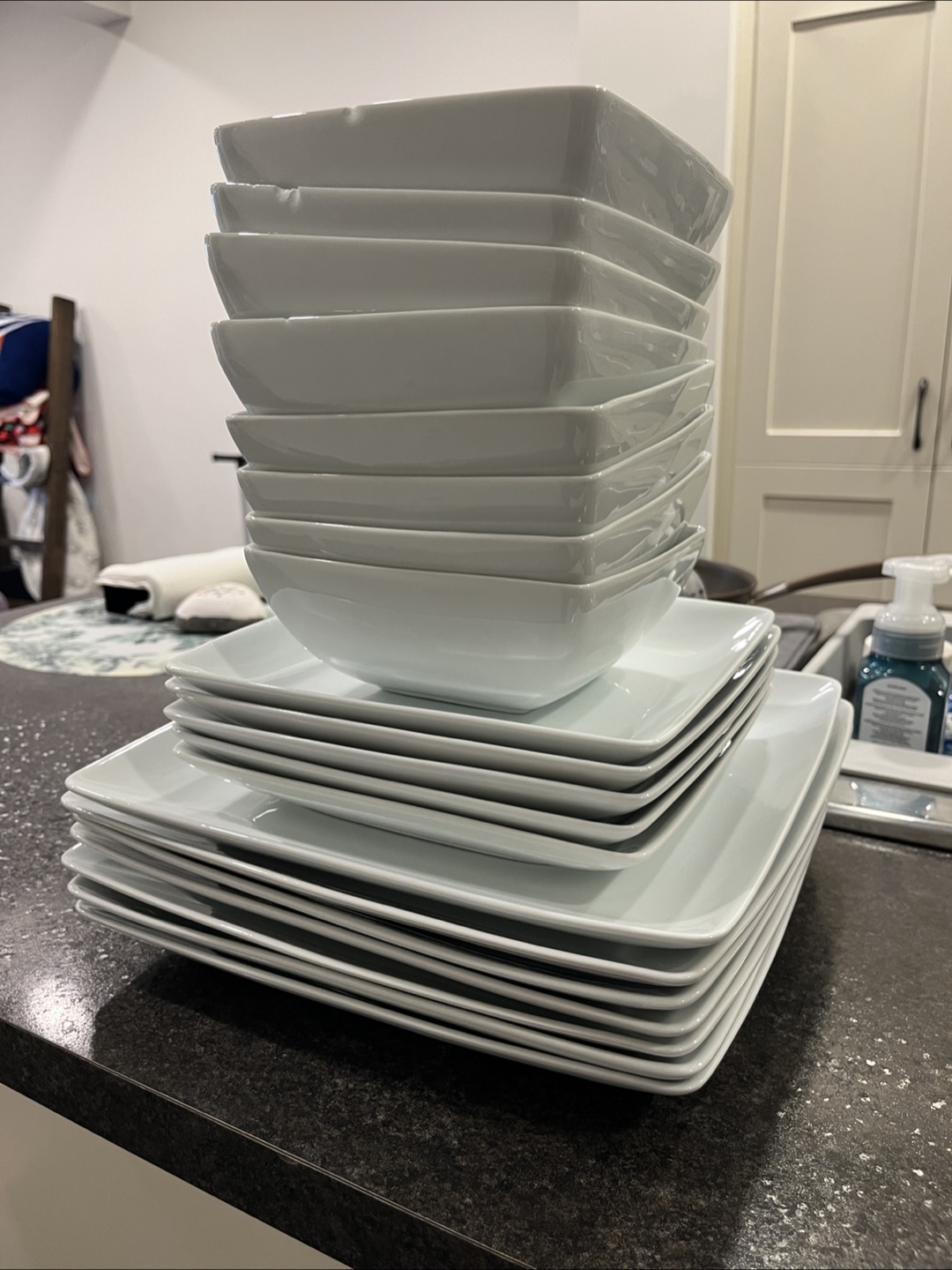White Square Dinnerware Set - photo 2