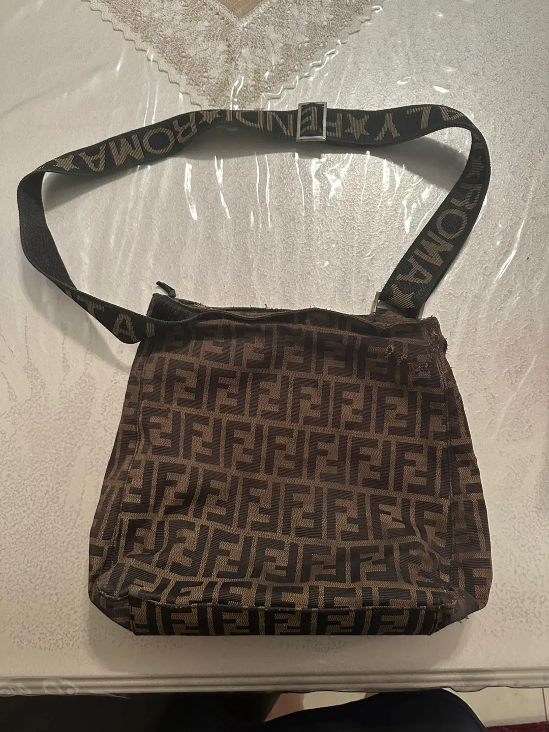 Fendi Roma Brown Shoulder Bag thumbnail