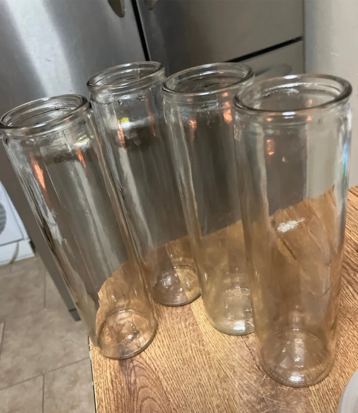 20 clean empty tall prayer candles for candle making image indicator(3)