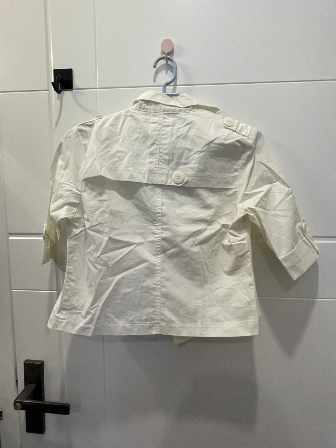 White Cropped Jacket - photo 2