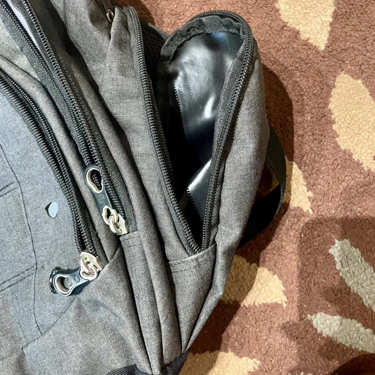 Swiss Gear Grey Backpack – Laptop Compartment, Organizer image indicator(8)