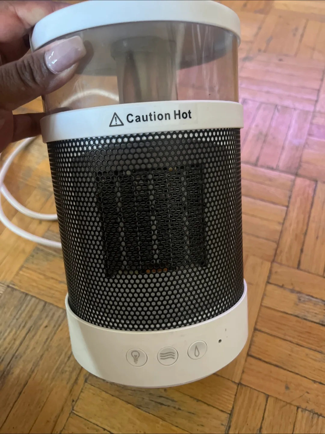 Portable Space Heater - Caution Hot thumbnail