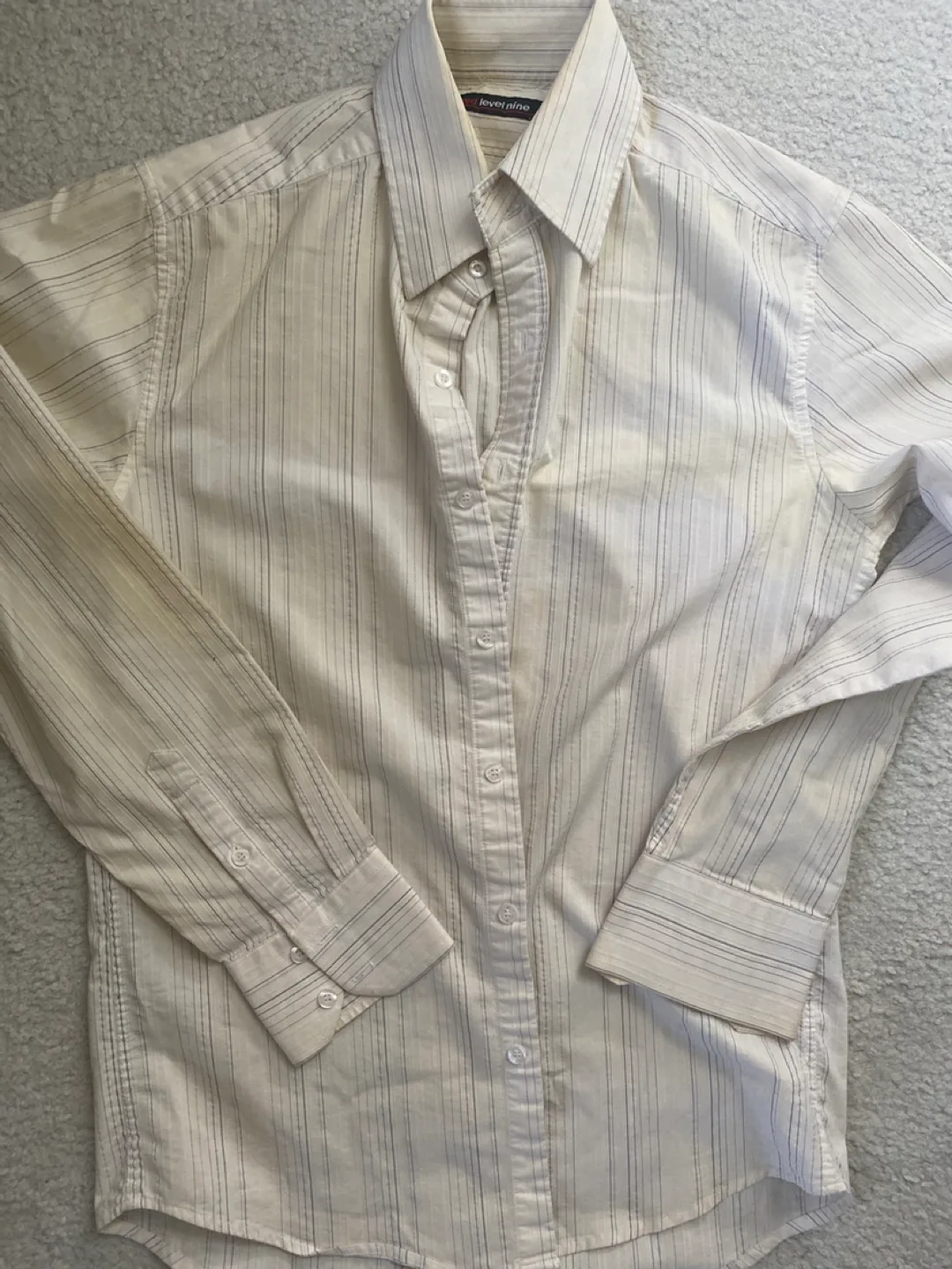 Level Nine Striped Dress Shirt 🇨🇦 Size S thumbnail