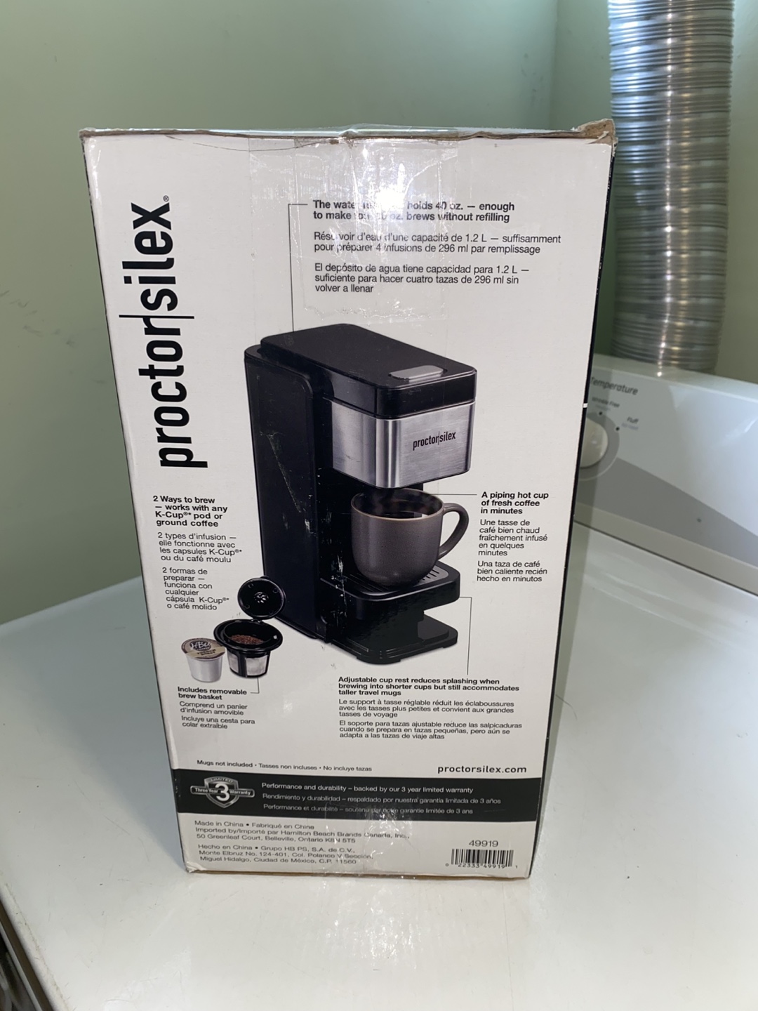 New Proctor Silex Single-Serve Coffee Maker - photo 3
