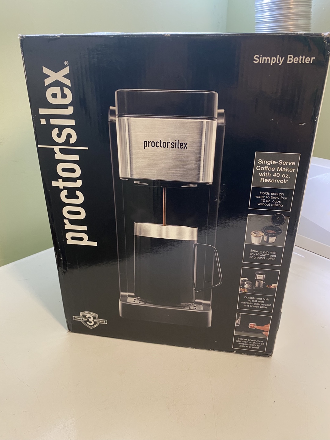 New Proctor Silex Single-Serve Coffee Maker