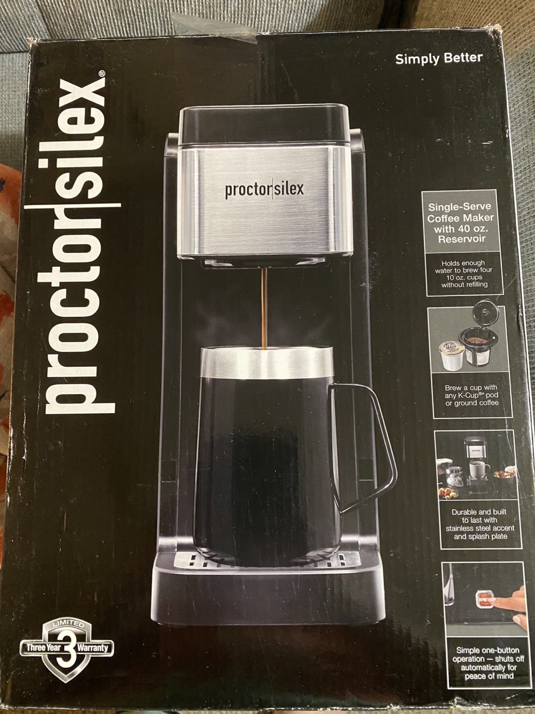 Proctor Silex Single-Serve Coffee Maker - New in Box!