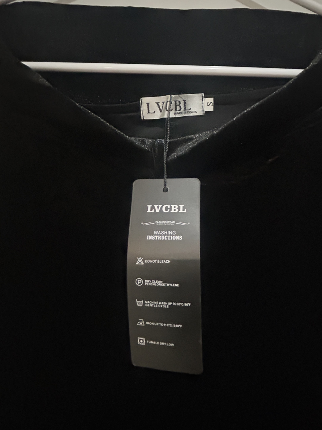LVCBL Black Velvet Dress - Size S - photo 2