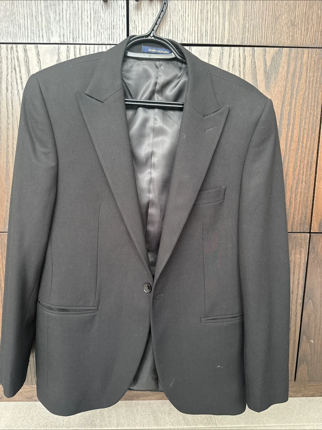 Demonri Slim Fit Black Suit Jacket - Size 46🇨🇦 thumbnail