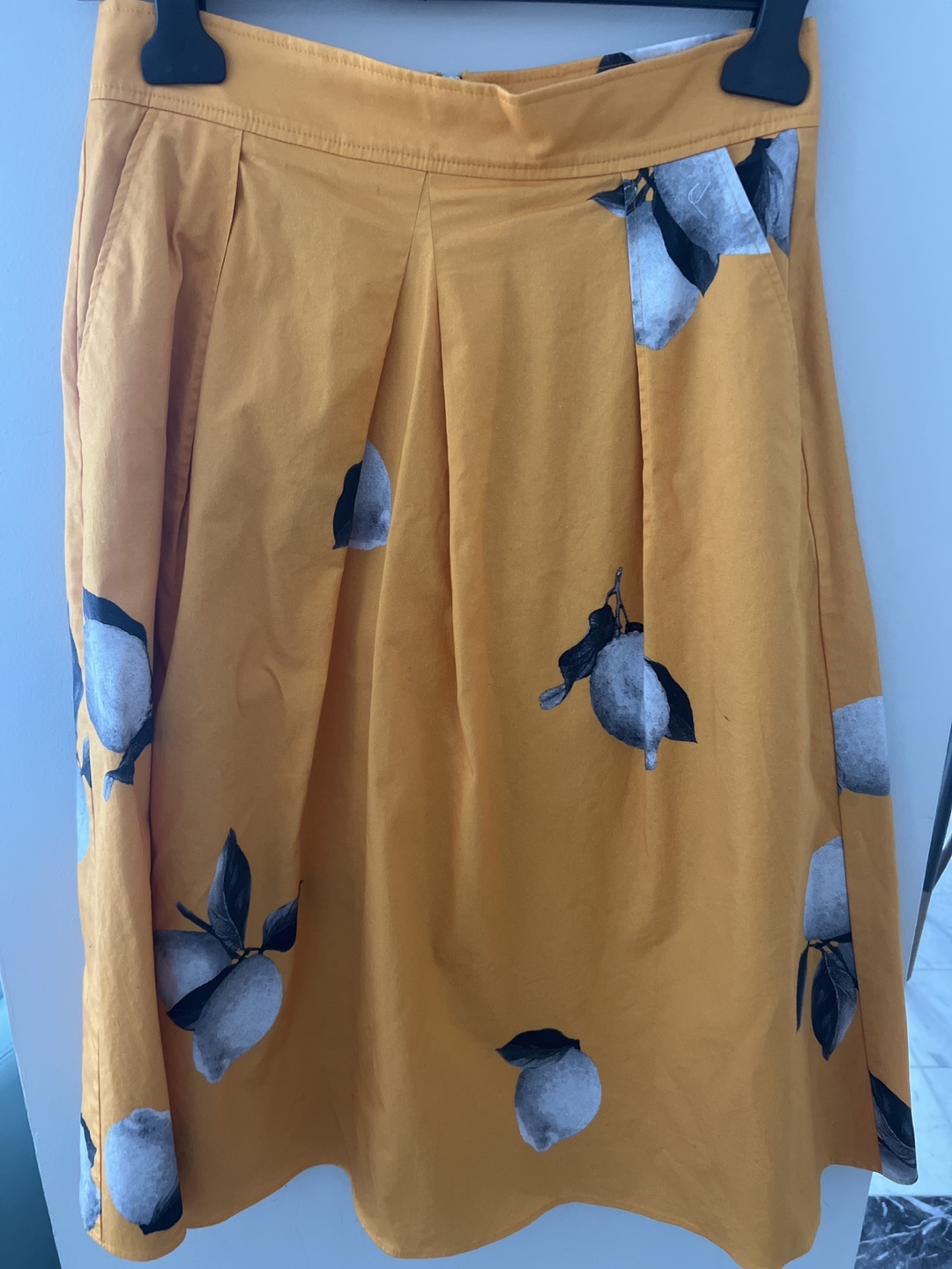 BOSS Skirt - Yellow with Lemon Print