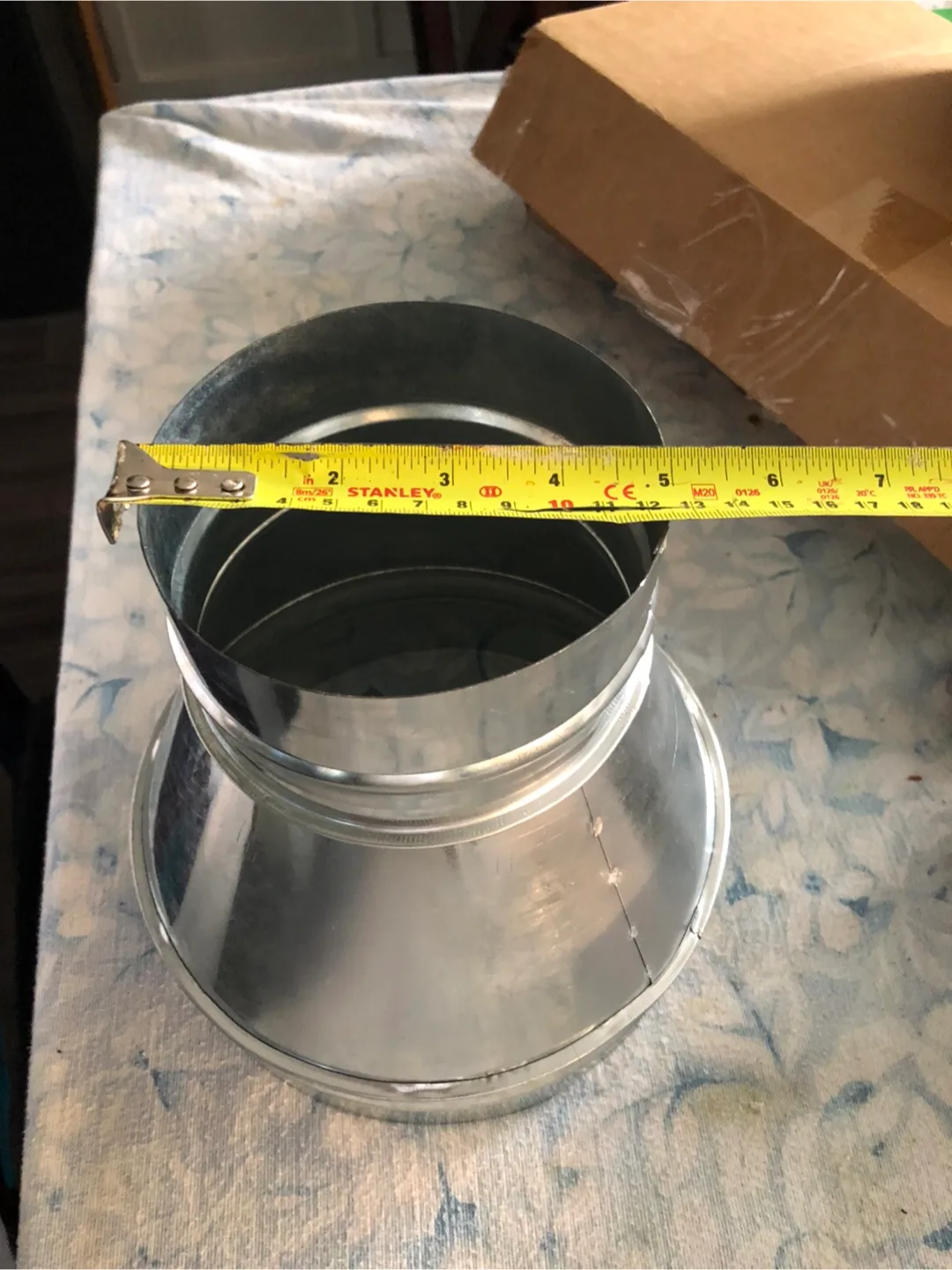 Galvanized Steel Reducer, 8” to 5” image indicator(3)