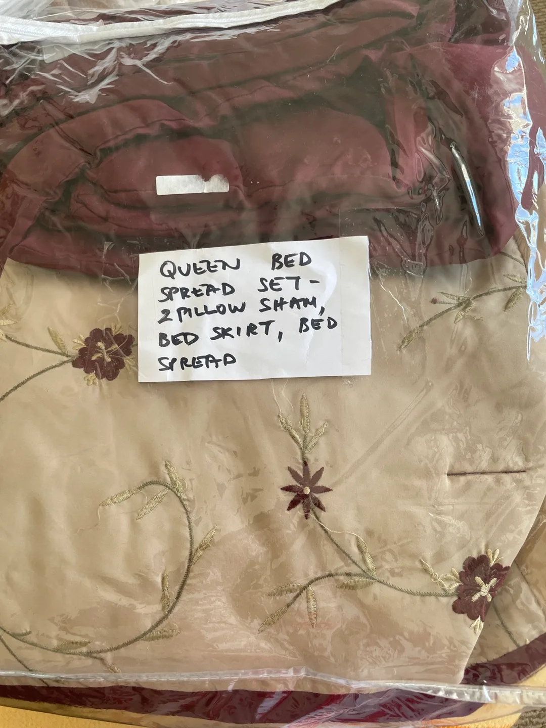 Queen Bedspread Set - 2 Pillow Shams, Bed Skirt thumbnail
