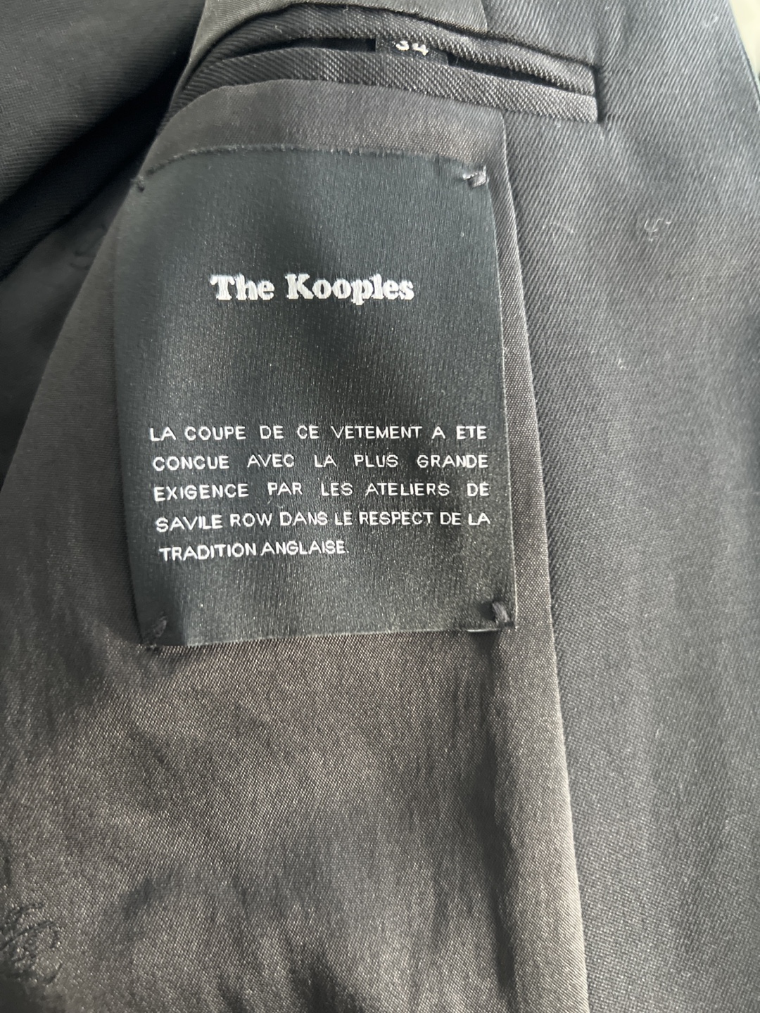 The Kooples Black Suit - Size 36 - photo 2