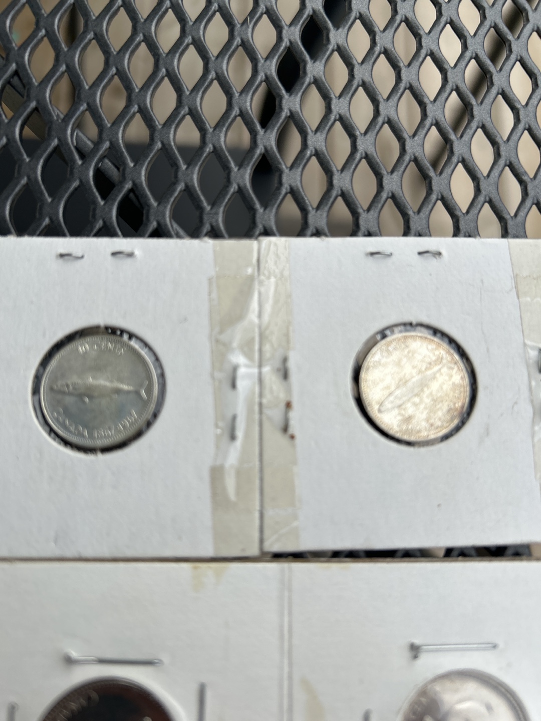 Vintage Canadian Coins - 5 Cent & 10 Cent