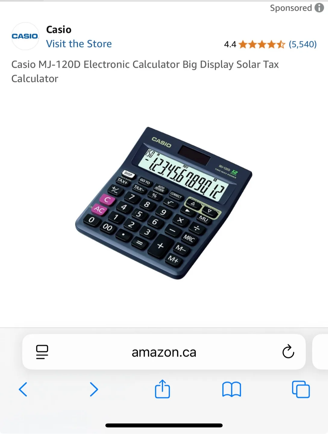 Brand NEW Casio Calculator (4.4 Stars on Amazon) image indicator(3)