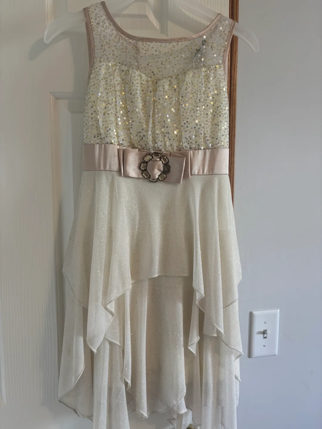 Girls' Dresses - Zunie, Blue/White, Ivory different sizes image indicator(5)