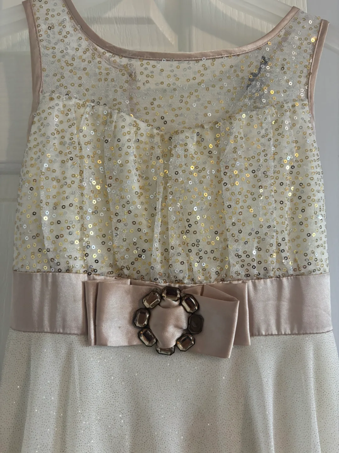 Girls' Dresses - Zunie, Blue/White, Ivory different sizes image indicator(6)