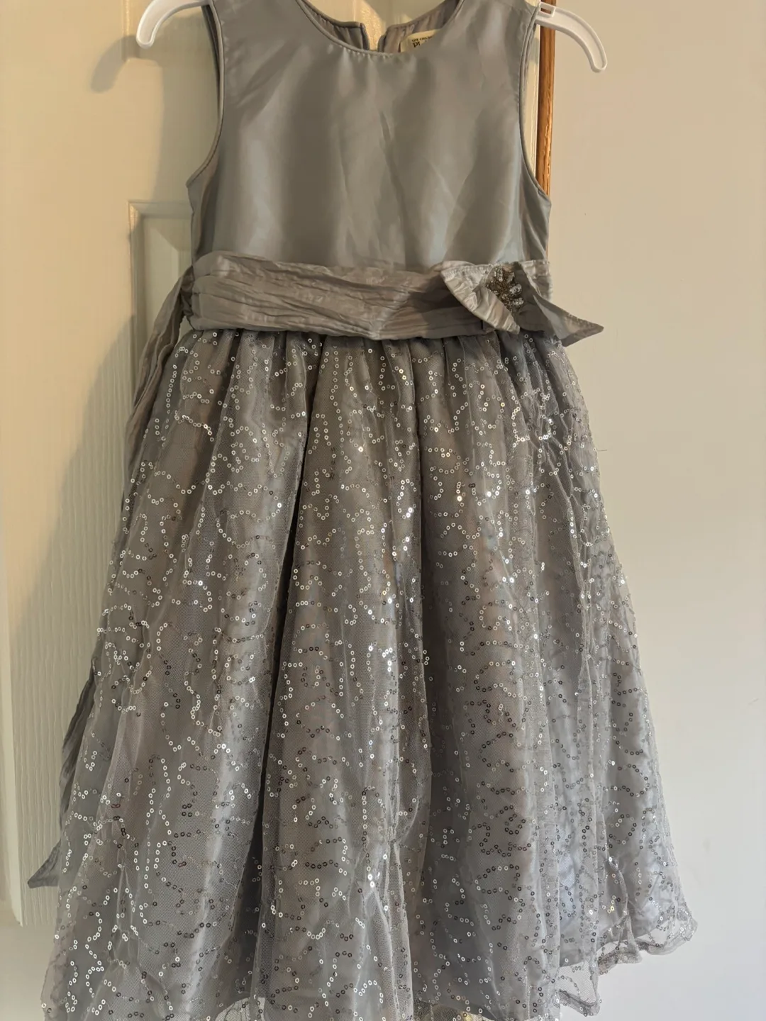 Girls' Dresses - Zunie, Blue/White, Ivory different sizes image indicator(9)