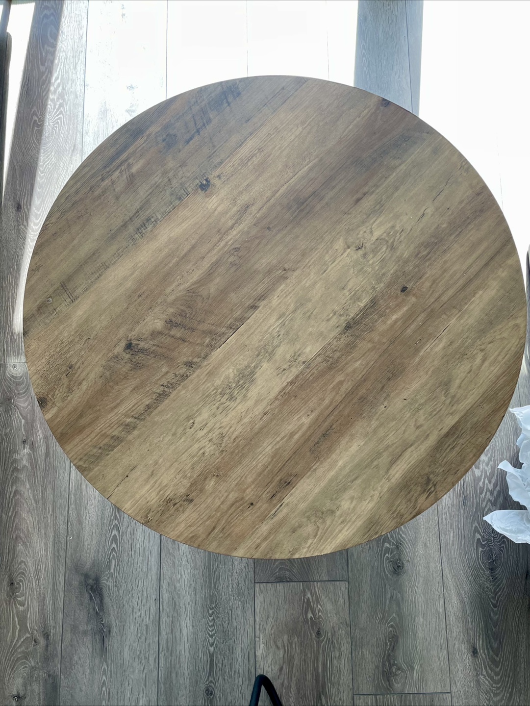 Round Wood Coffee Table - photo 2