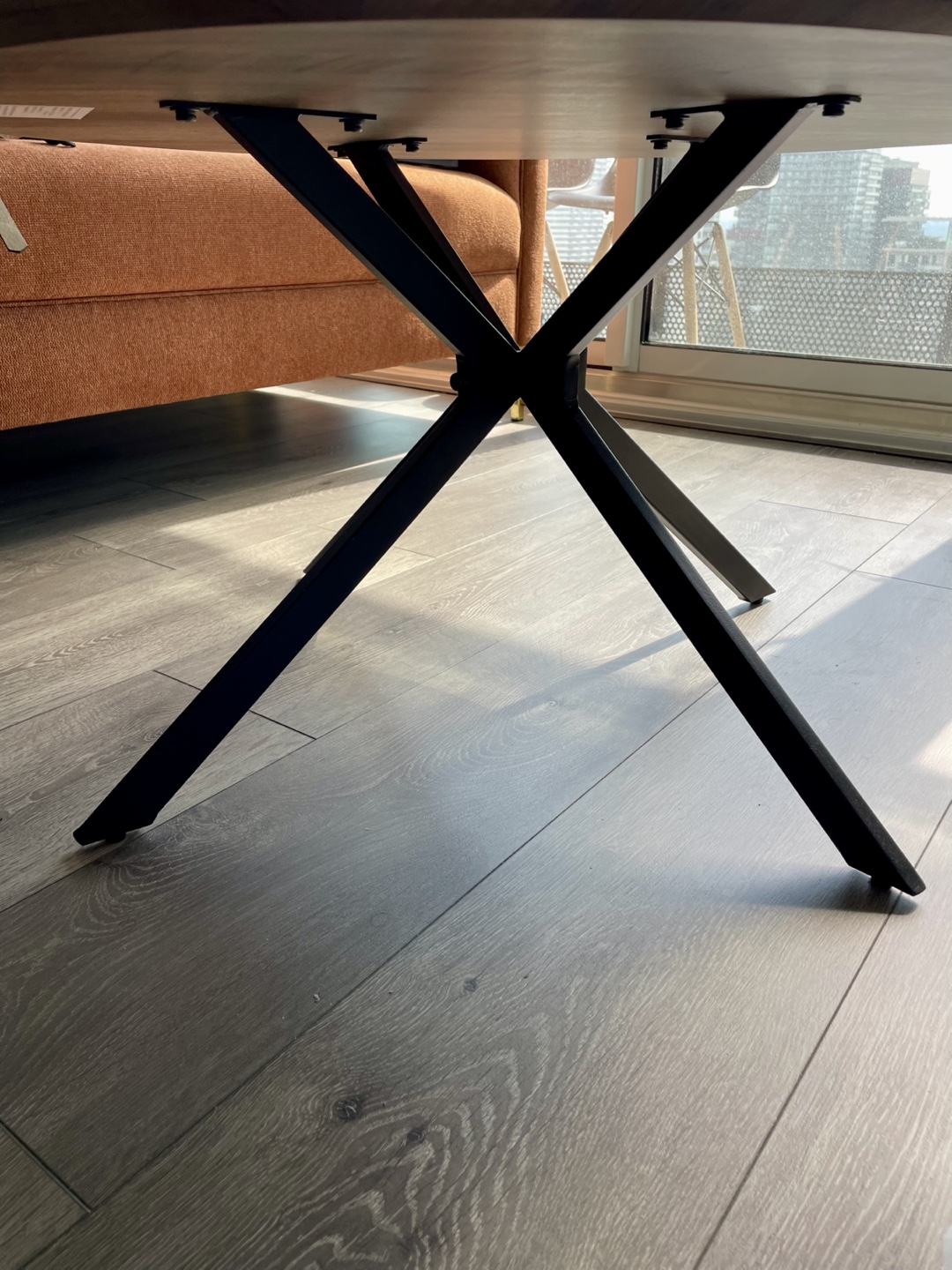 Round Wood Coffee Table - photo 3