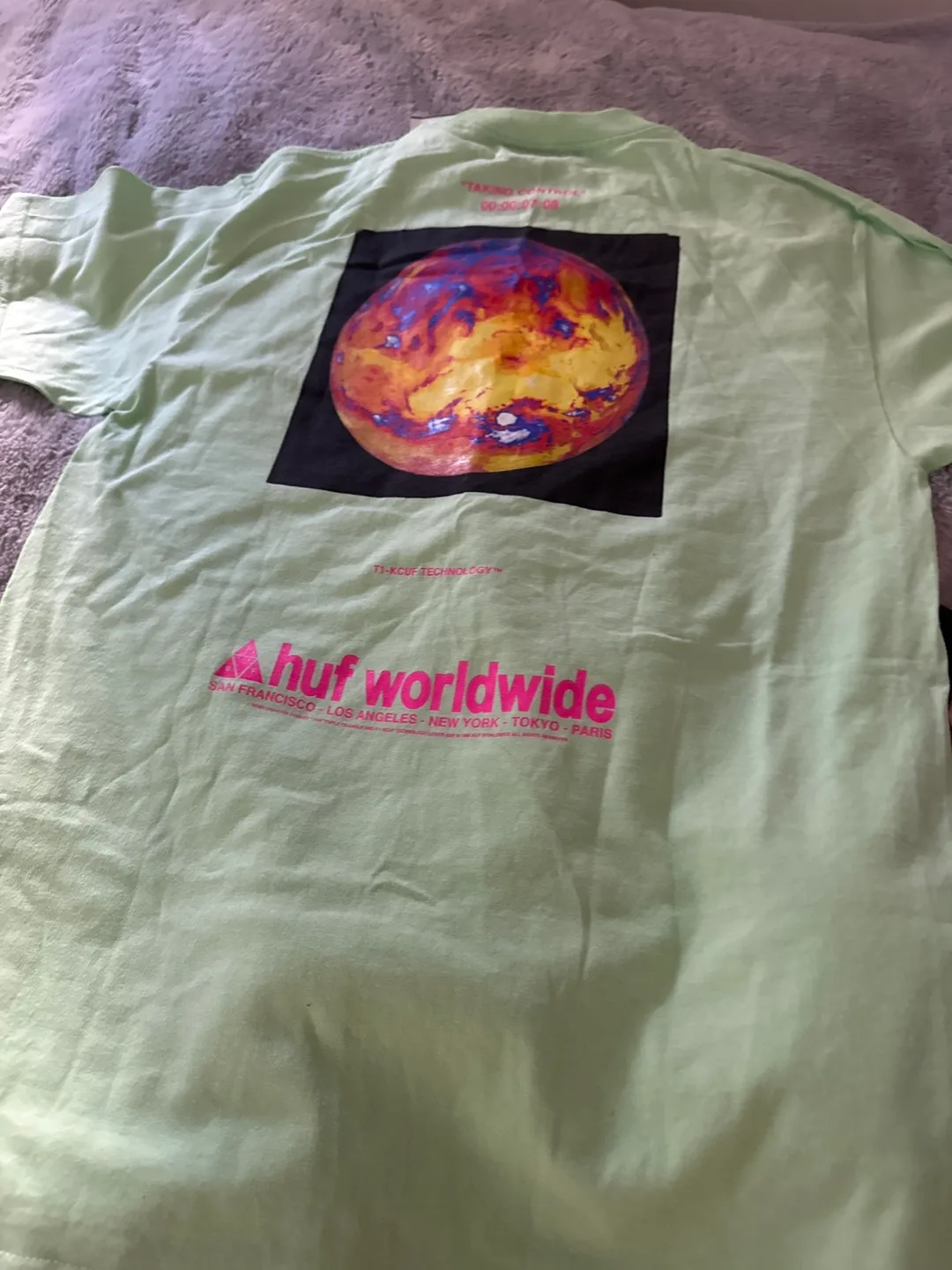 HUF Worldwide Graphic T-Shirt - Mint Green thumbnail