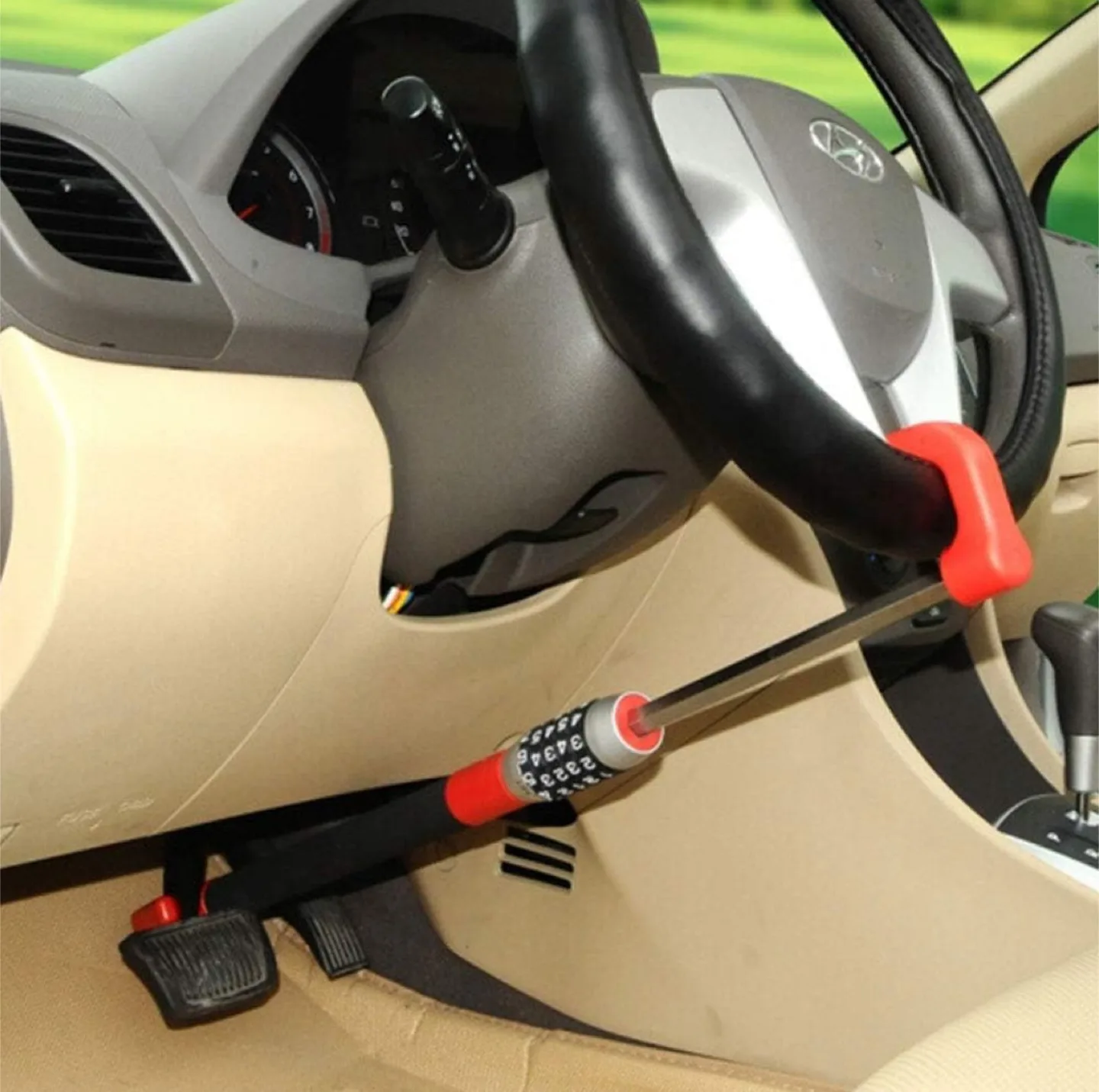 Car Steering Wheel Lock with Combination thumbnail