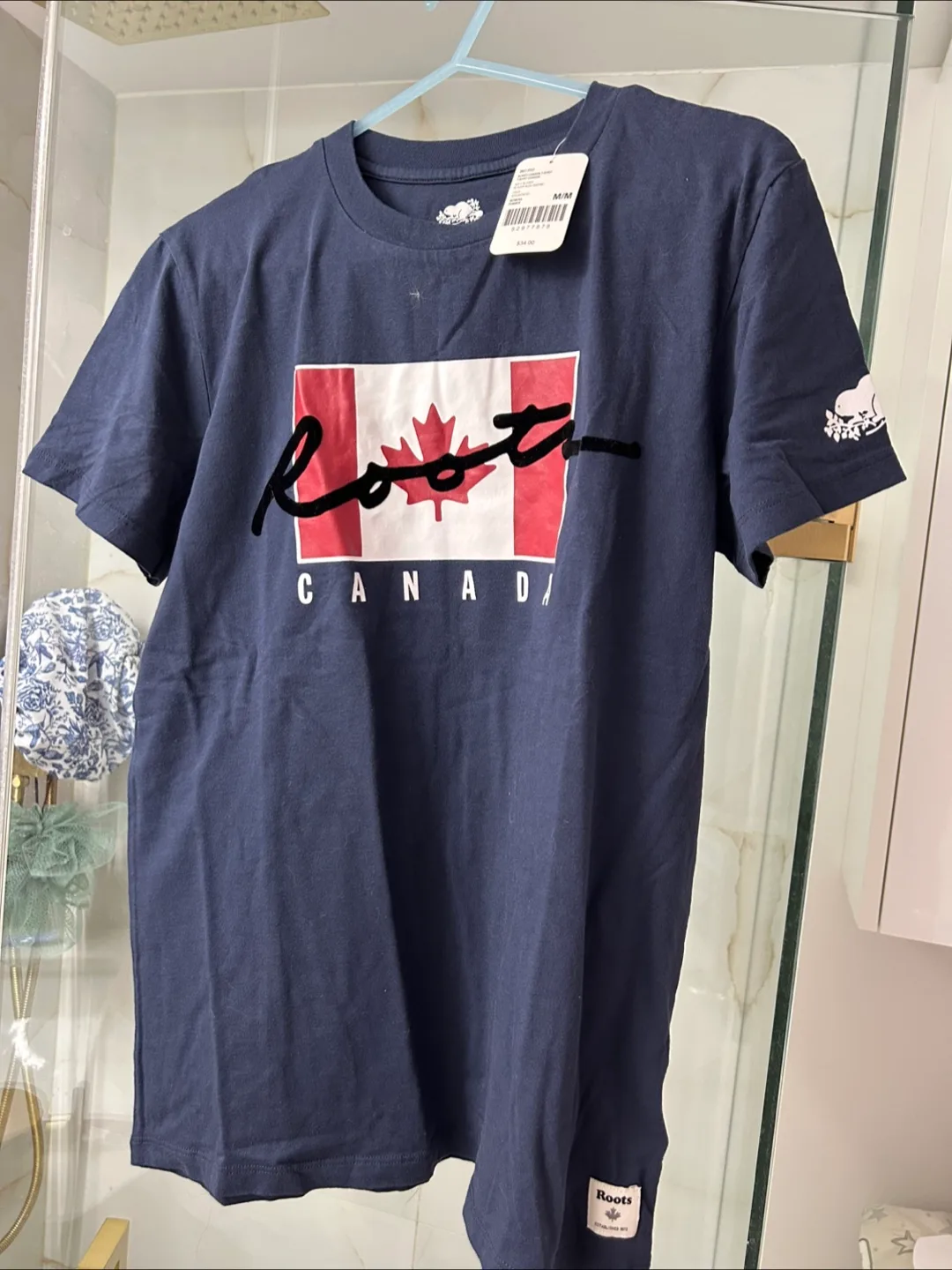 Roots Canada T-Shirt - Navy Blazer, Size M thumbnail