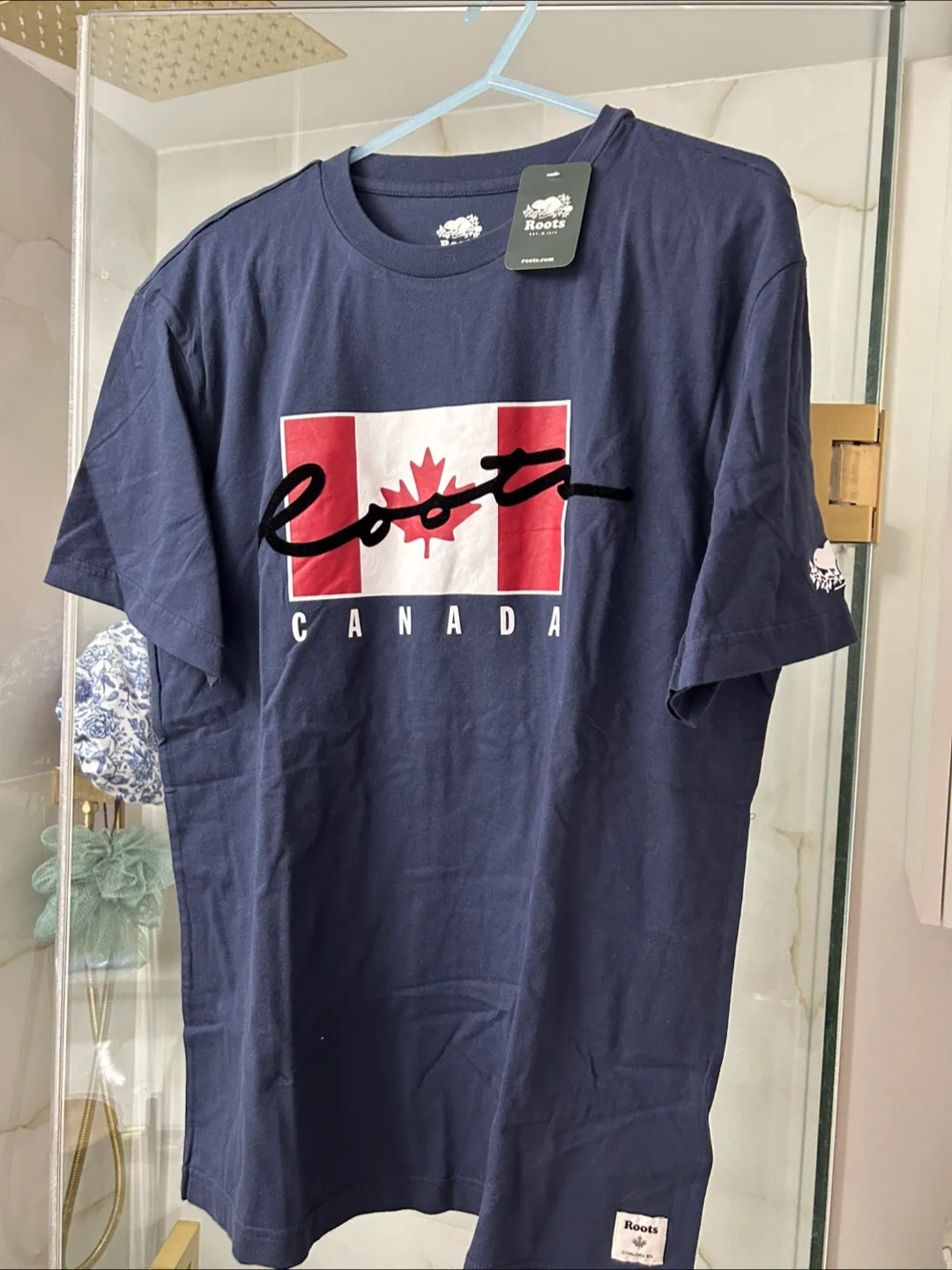 Roots Canada T-Shirt - Navy, Size M thumbnail