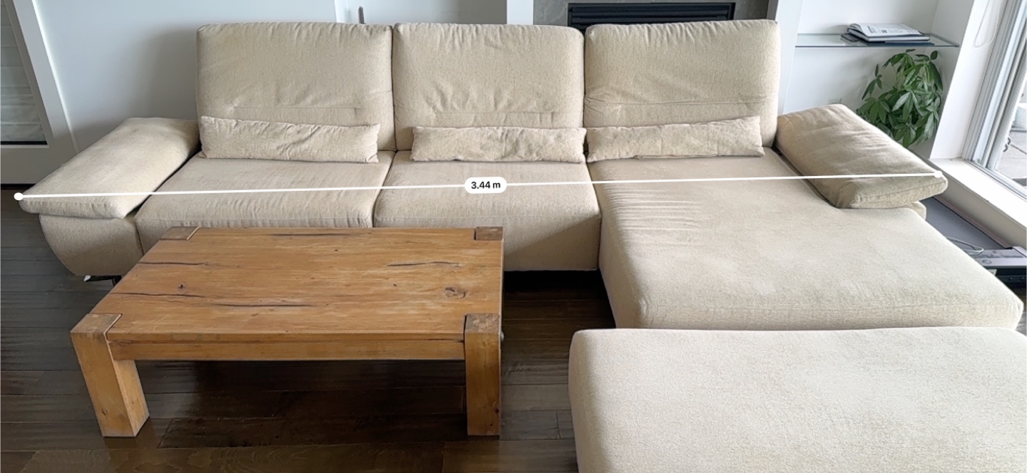 Modern Beige Sectional Sofa + Solid Wood Coffee Table - photo 5