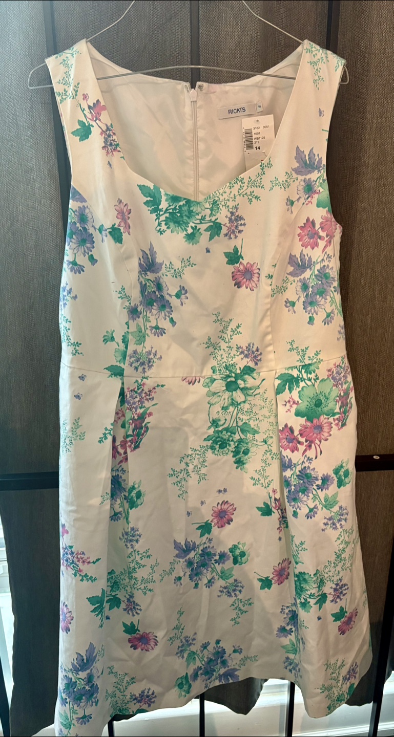 RICKI'S Floral Dress - Size 14