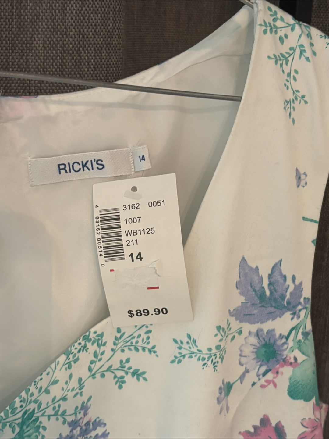 RICKI'S Floral Dress - Size 14 - photo 2